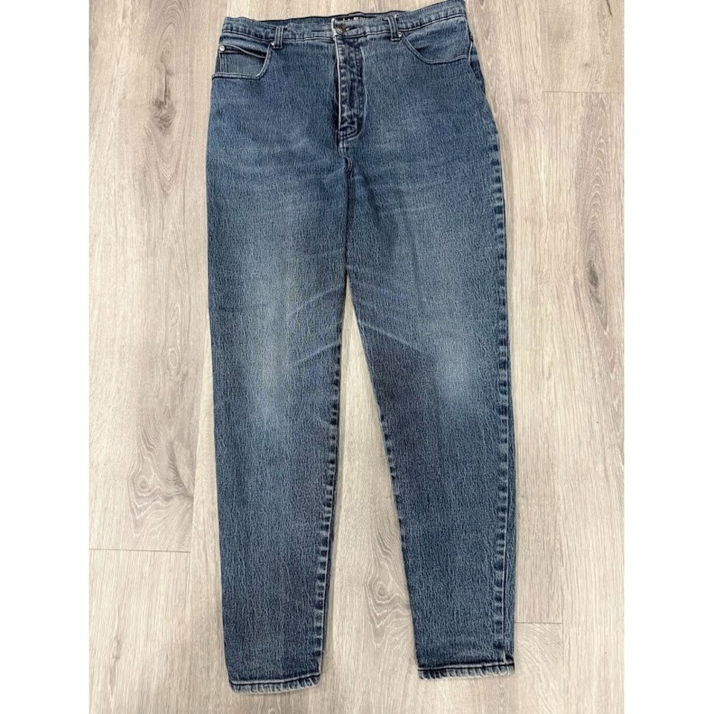 Vintage LA Blues Jeans Womens 16 Dark Wash High Rise Tapered‎ Mom 90s 32x29.5